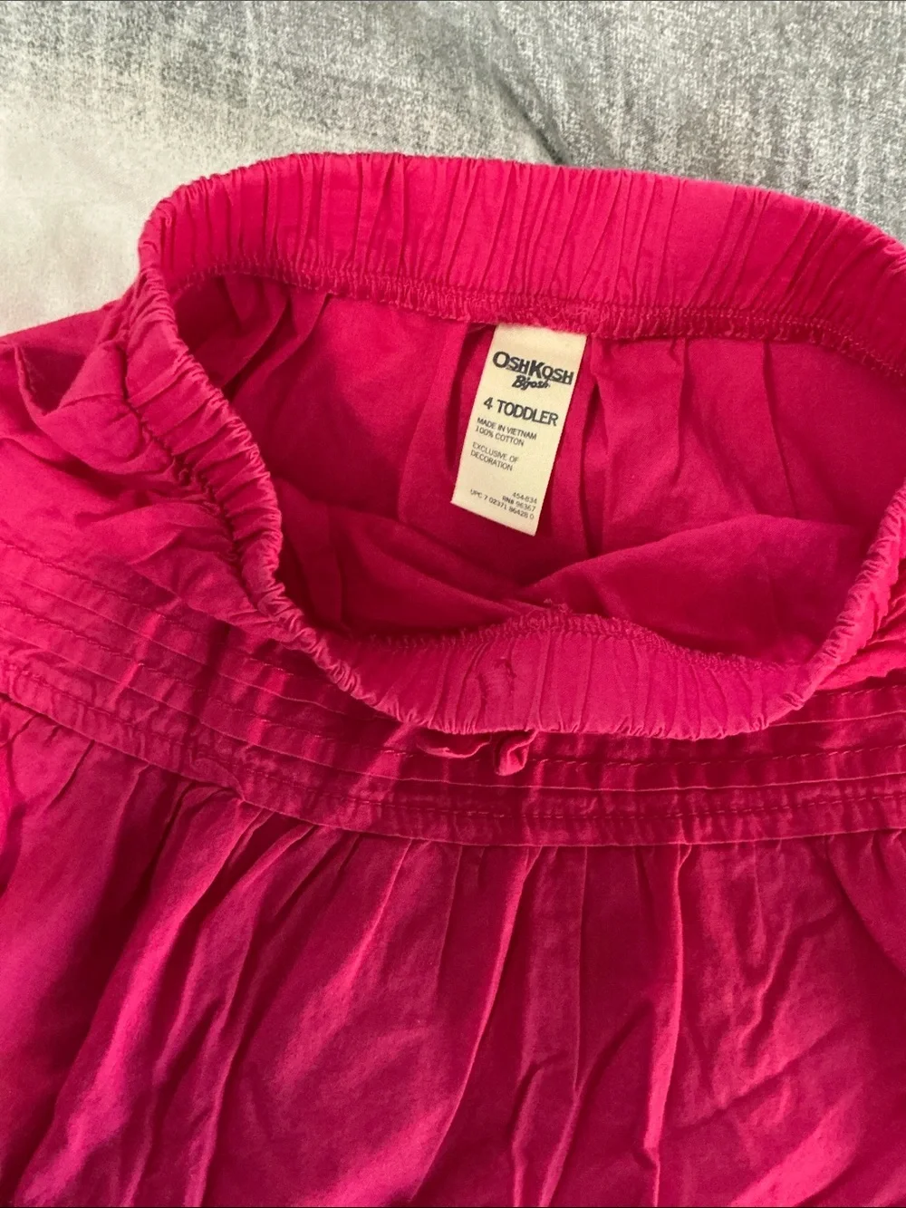 Girls’ Tiered Hot Pink Skirt